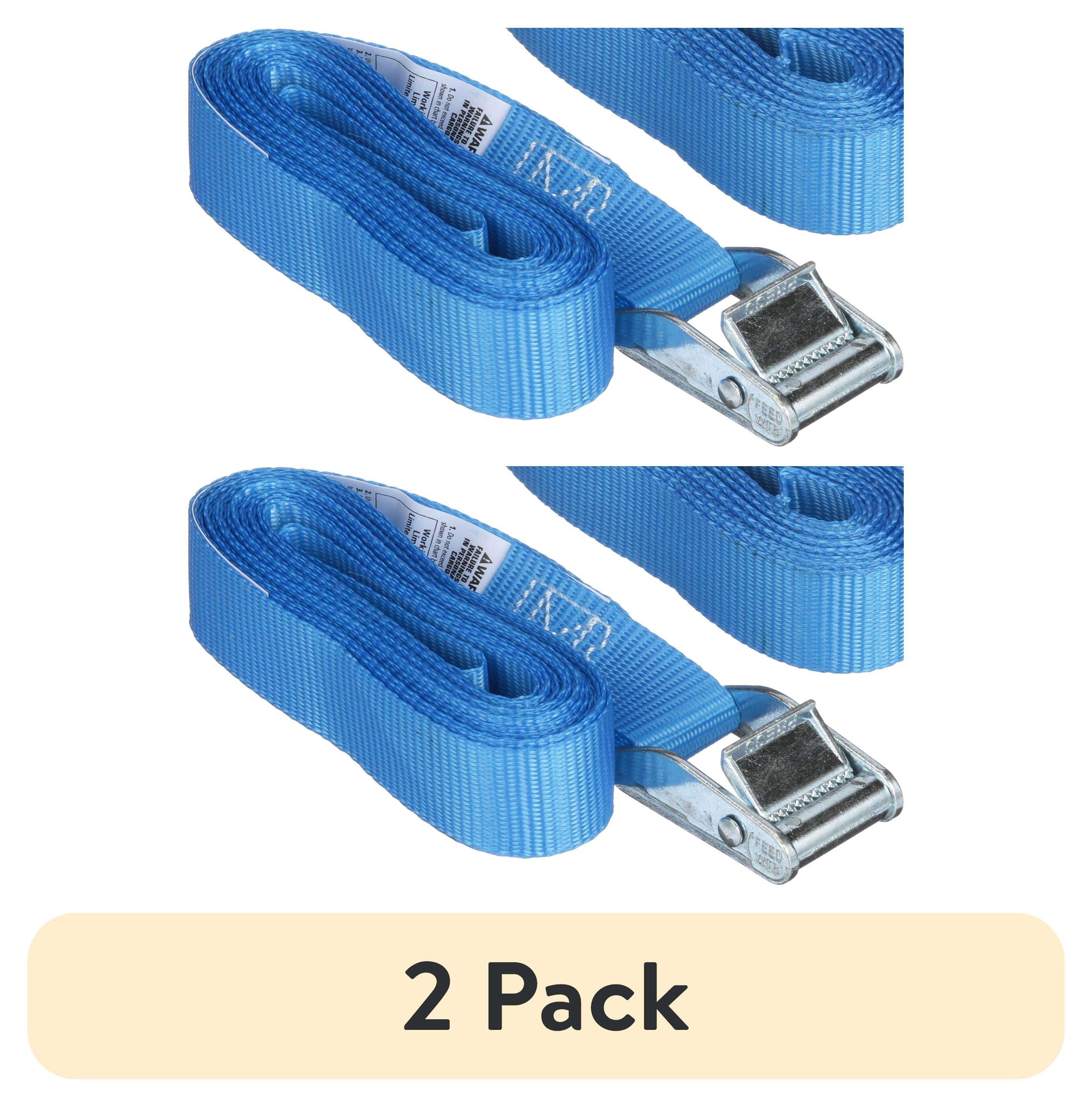 Hyper Tough 13 ft x 1 in Cam Buckle Lashing Strap Tie Down, 200 lbs., 2 Straps
