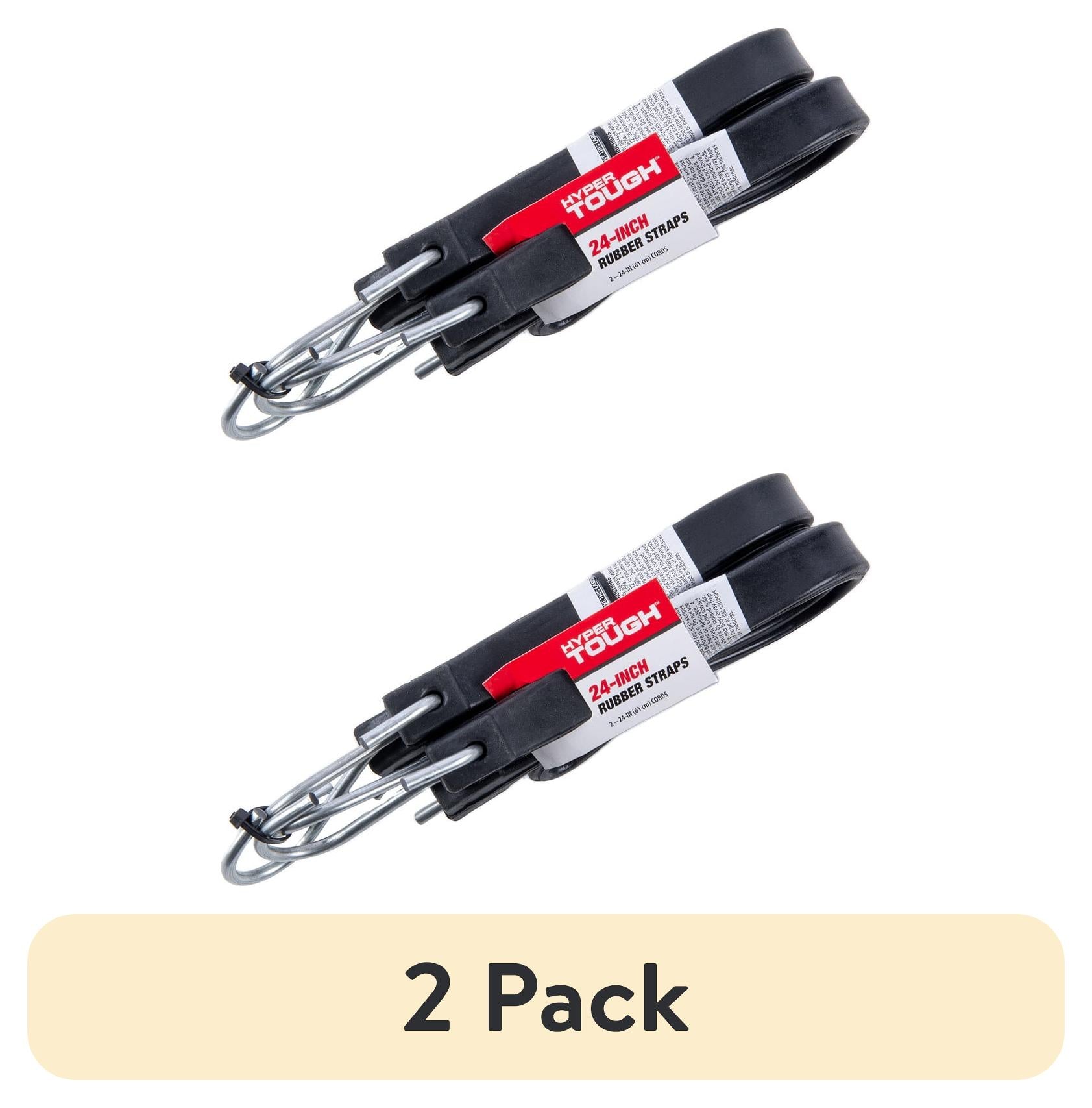 Hyper Tough 24 inch EPDM Rubber Strap Bungee Cords, 2-Pack