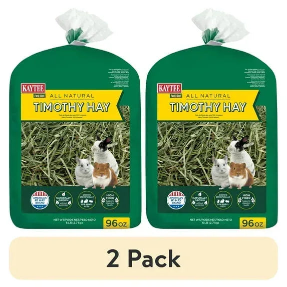 Kaytee Forti-Diet All Natural Timothy Hay , 96 ounce