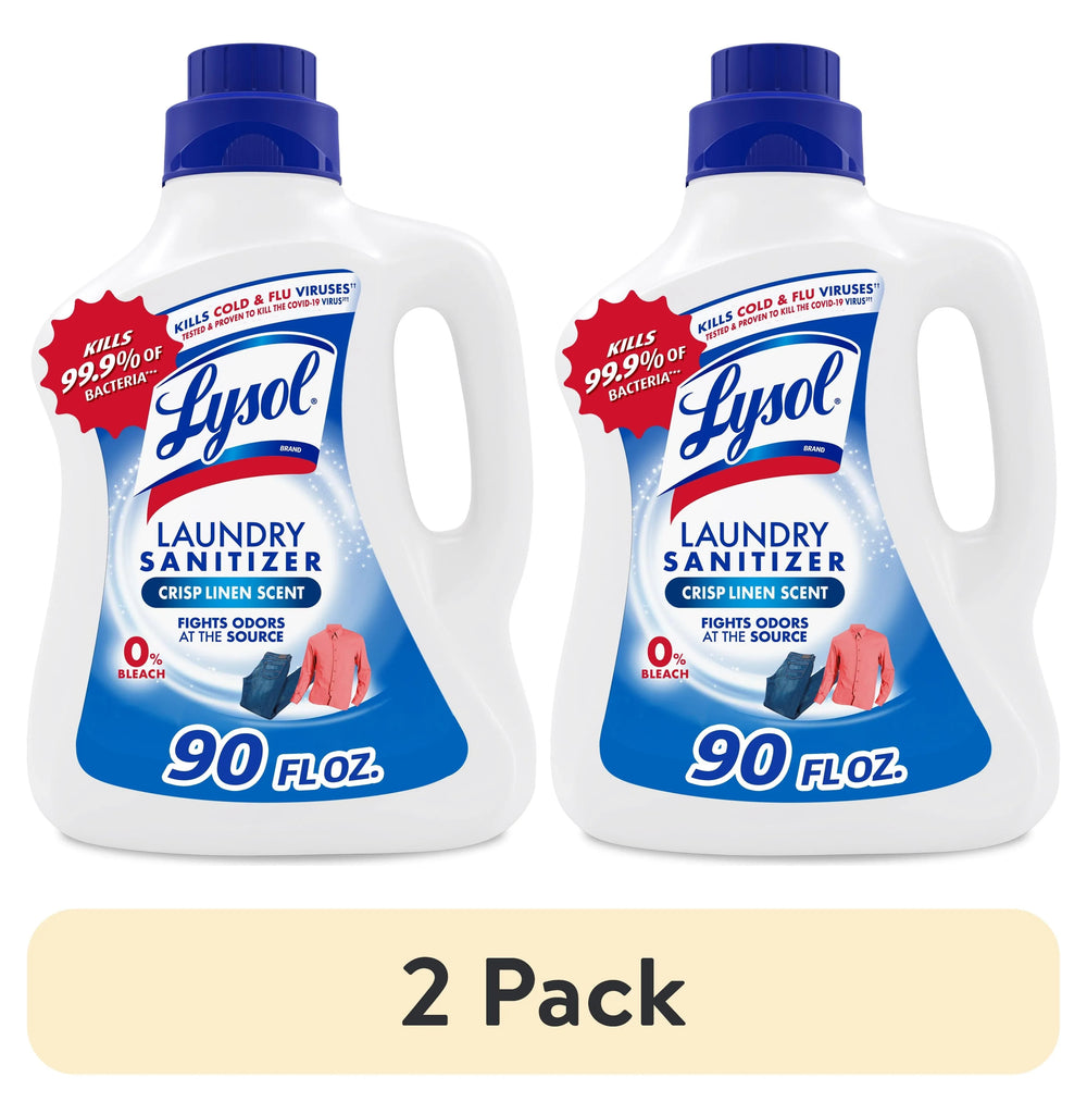 LysolÂ® Laundry Sanitizer Additive, Laundry Detergent Additive, 0% Bleach, Crisp Linen Scent, 90 oz - USA MEGA SHOP
