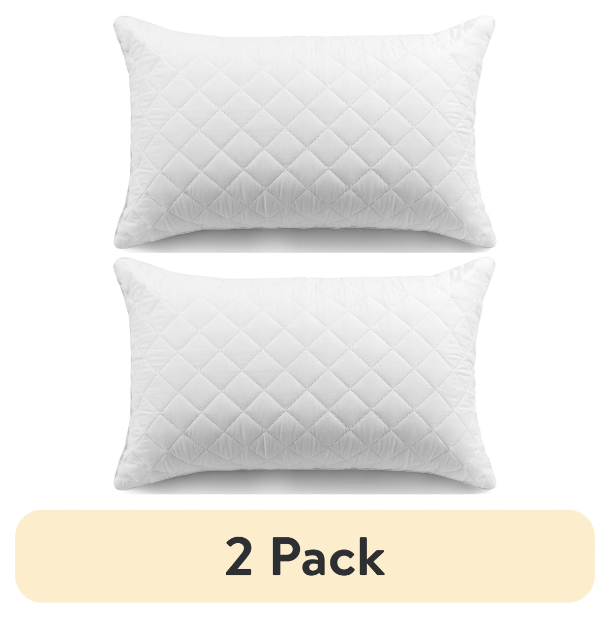Mainstays Brushed Microfiber Foam Cluster King Bed Pillow - Antimicrobial
