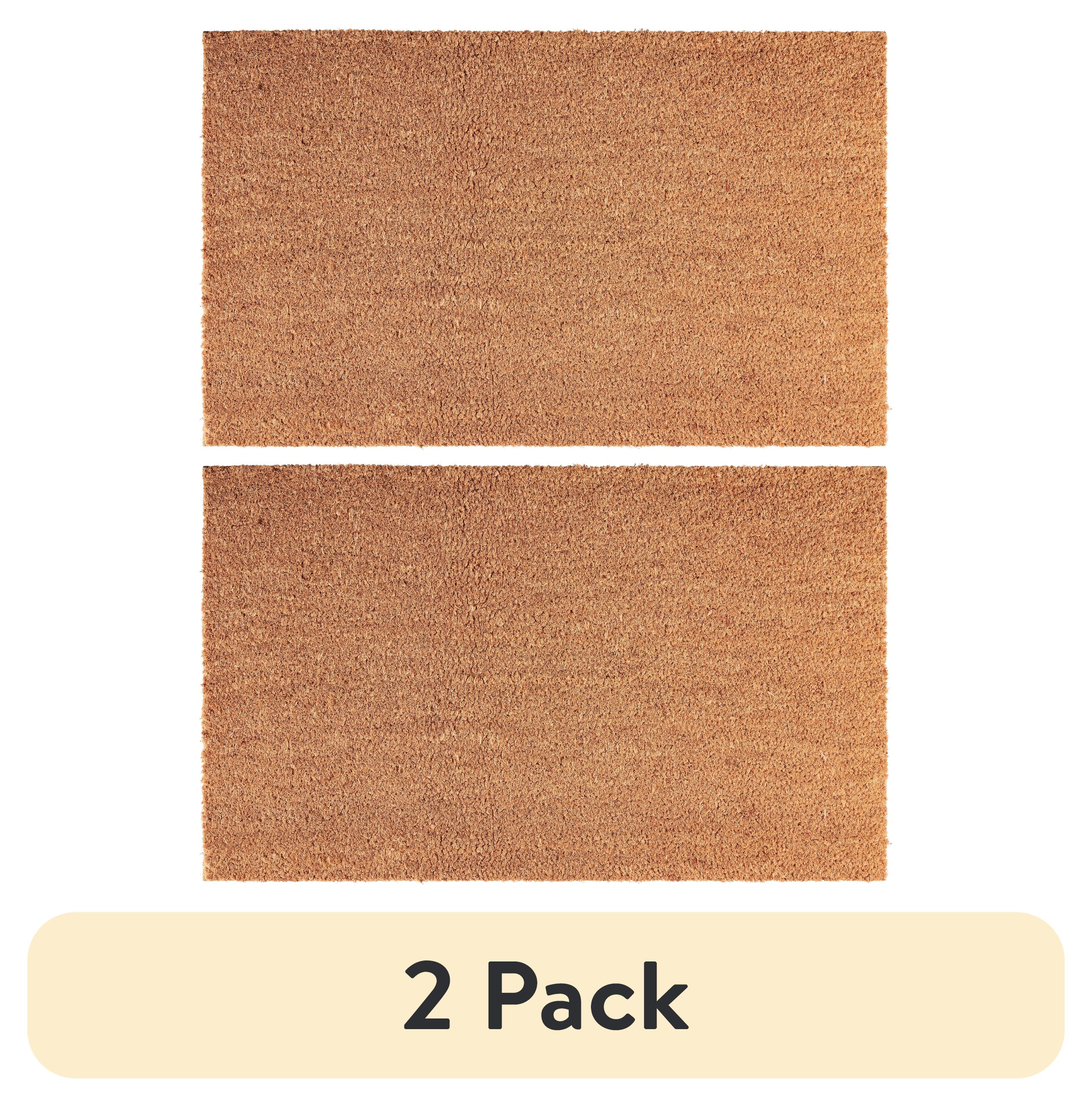 Mainstays Indoor and Outdoor Plain Coir Doormat, 18" x 30" - 1 Piece