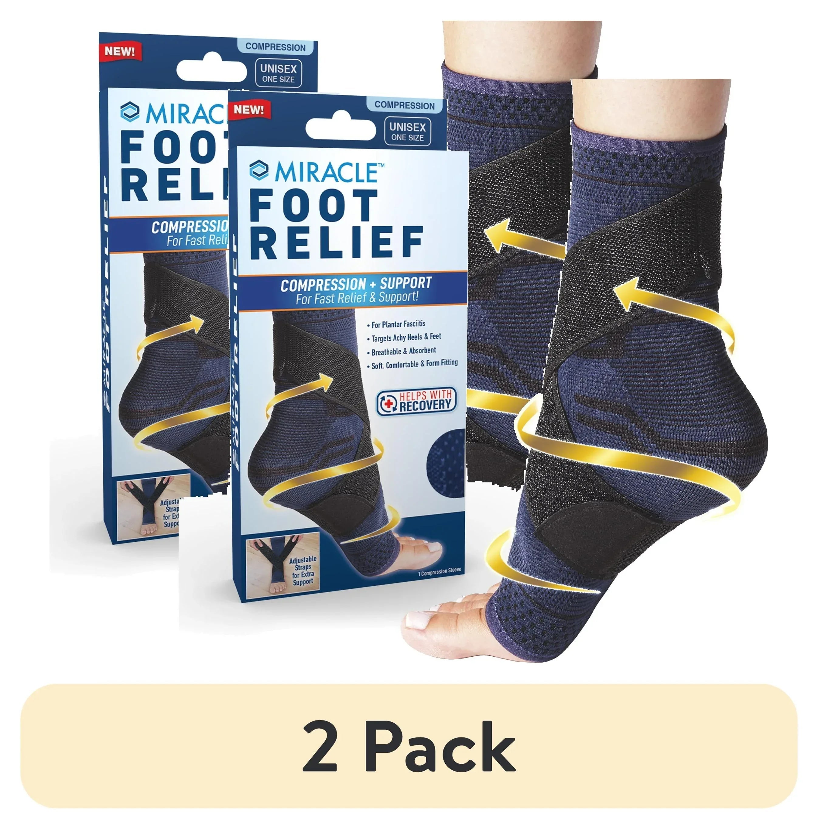 Miracle Back Relief Gel-Infused Compression Wrap, 360-Degree Neck, Shoulder & Back Support