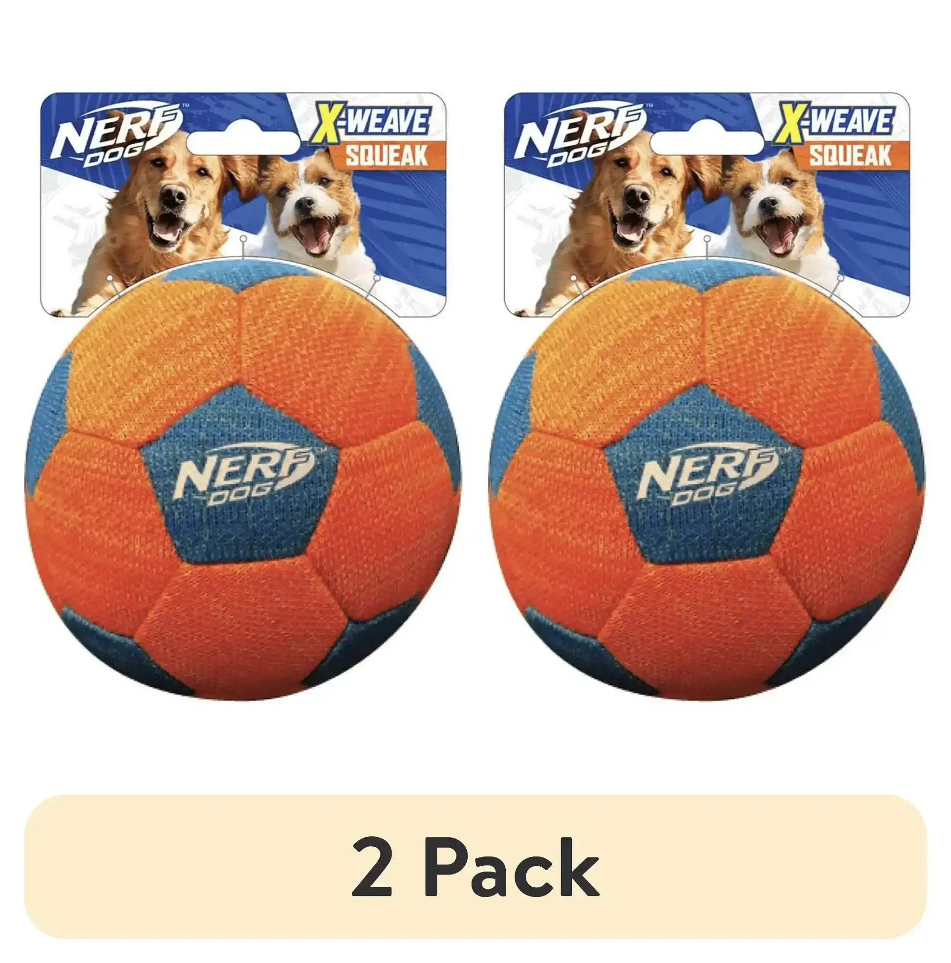 Nerf Dog X-Weave Squeak Soccer Ball for Large Dogs - USA MEGA SHOP