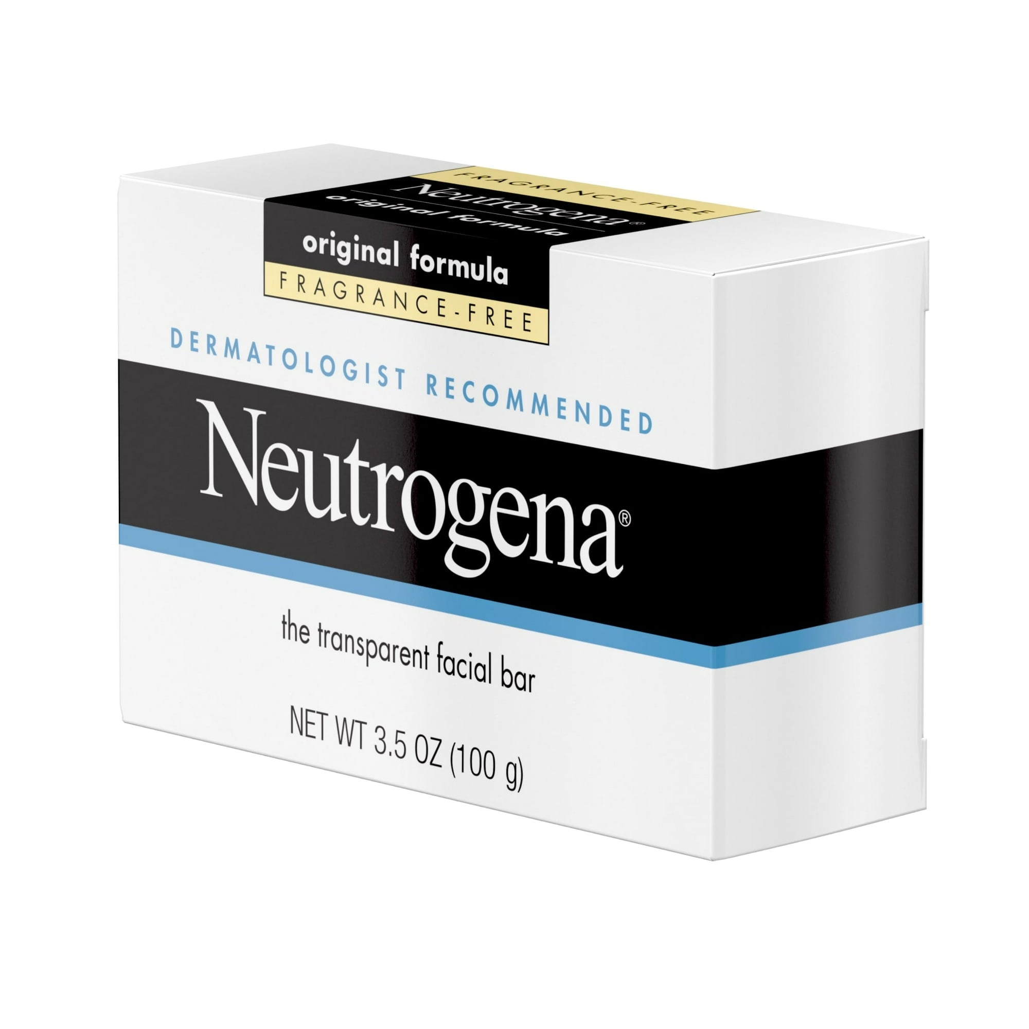 (2 pack) Neutrogena Original Gentle Facial Cleansing Bar, Fragrance-Free Daily Face Soap, 3.5 oz