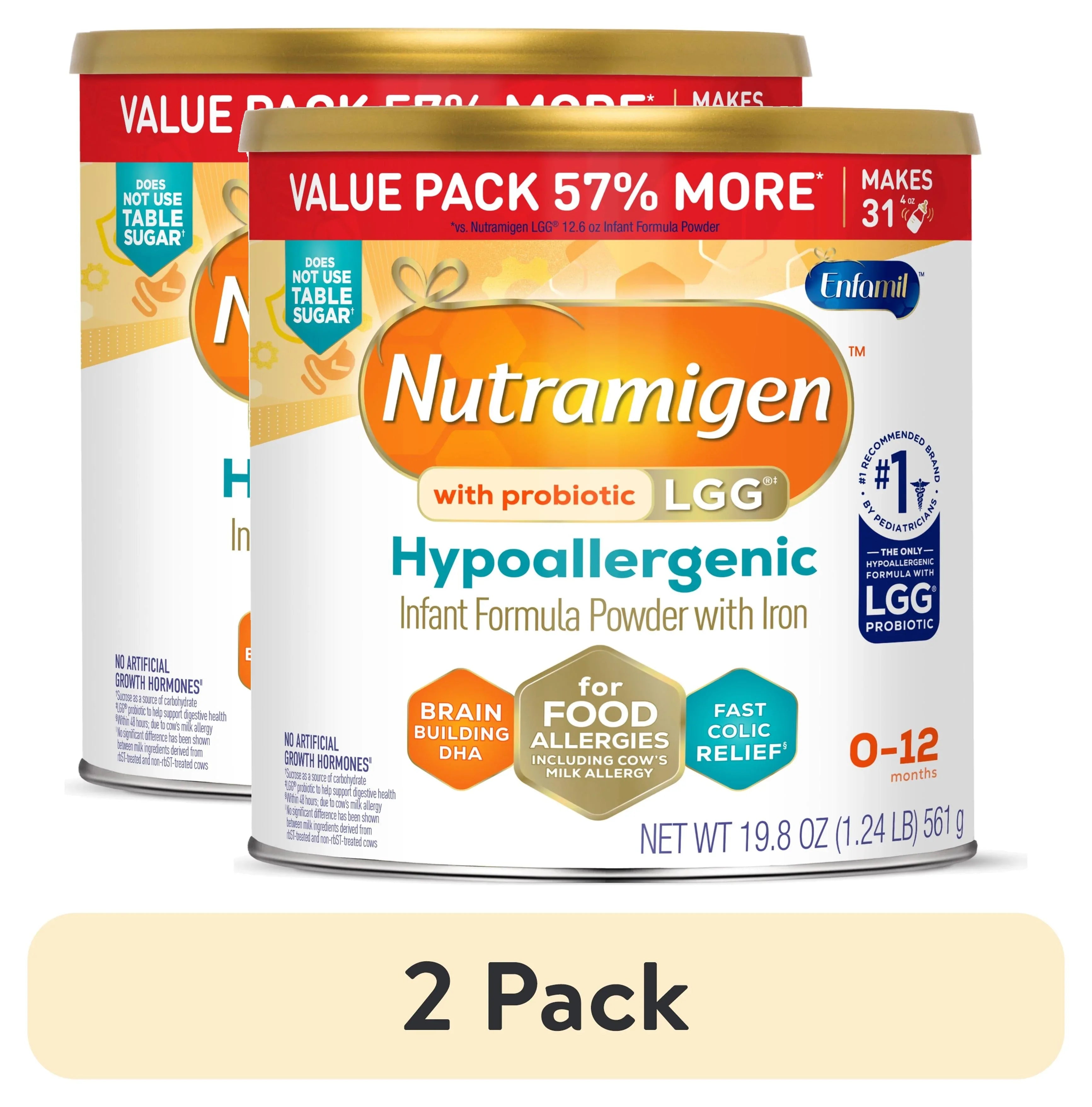 Nutramigen with Probiotic LGG Hypoallergenic Powder Baby Formula, 12.6 oz Can - USA MEGA SHOP