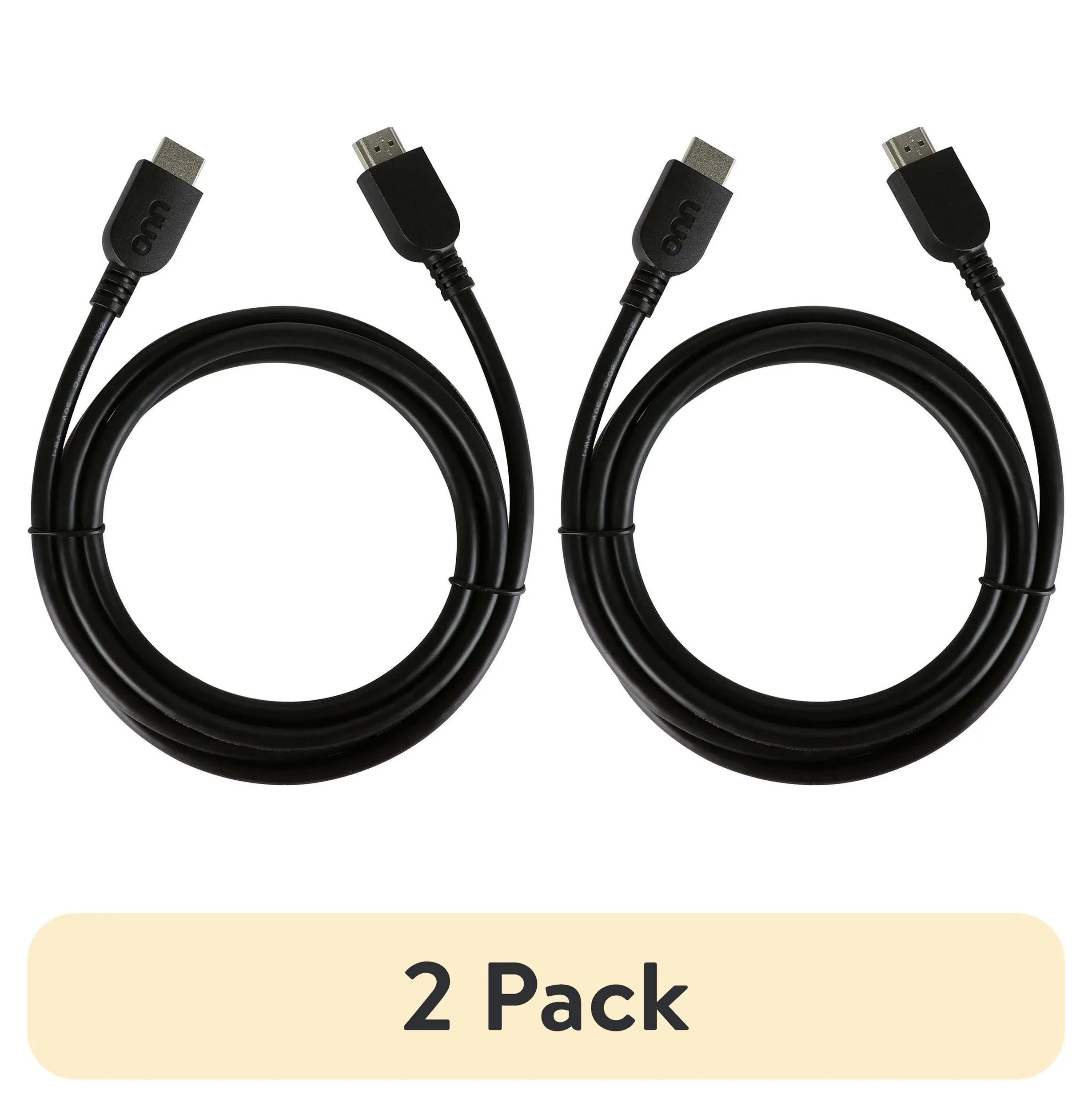 Onn. 4ft HDMI Cable, Black Color