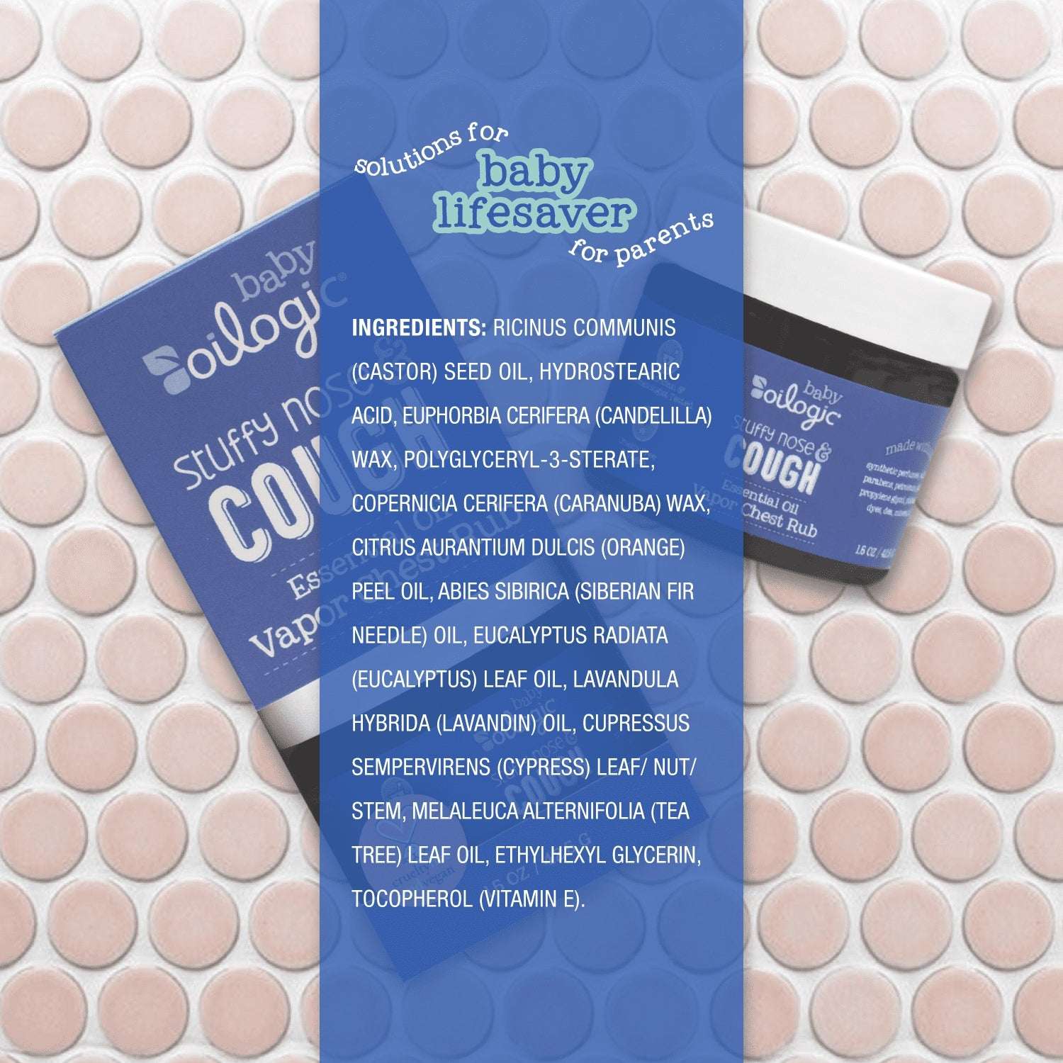 Oilogic Stuffy Nose & Cough Vapor Rub, 1.5 oz