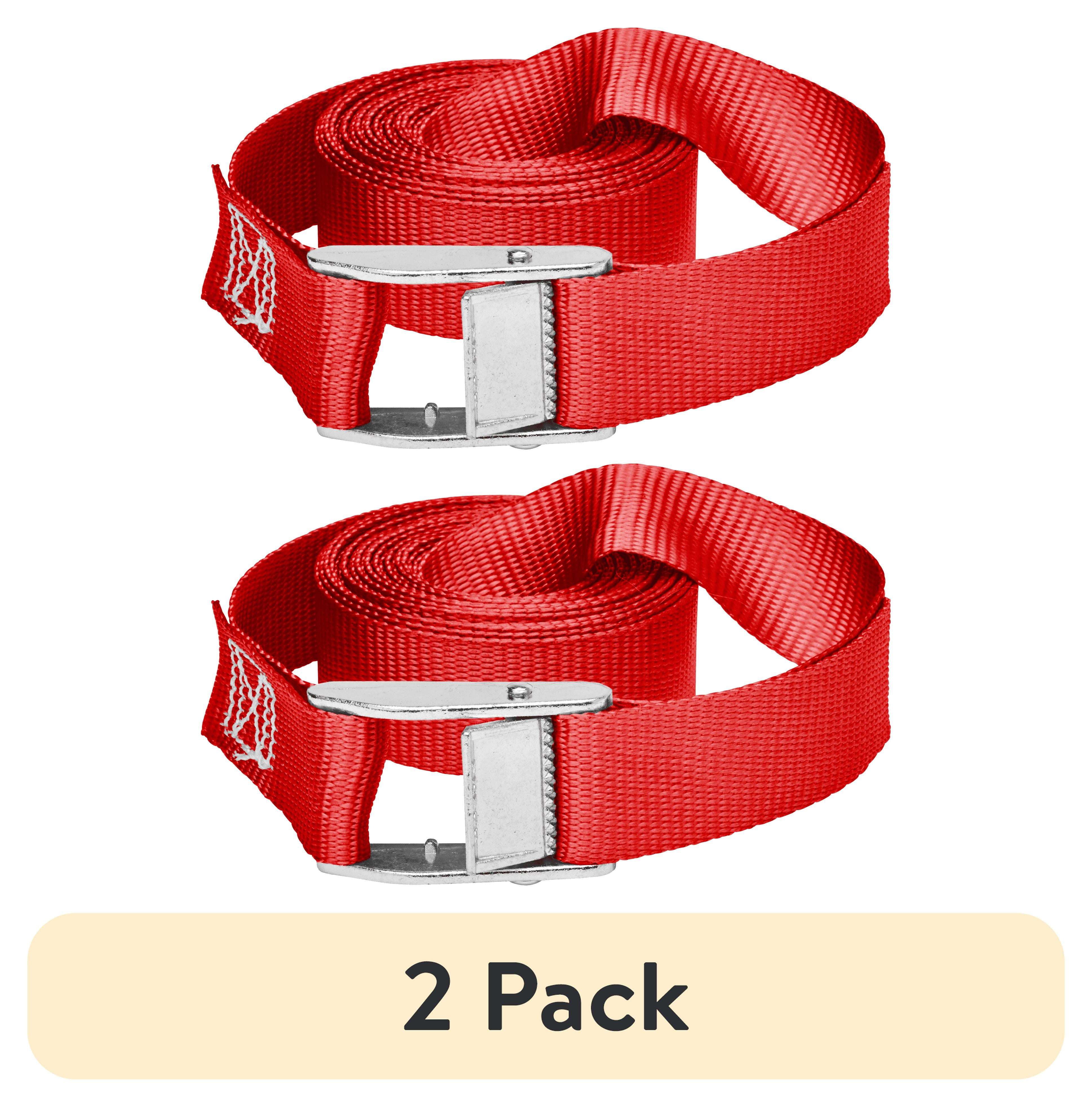 Ozark Trail 10' x 1" Cam Buckle Lashing Strap Tie Down, 250 lbs., 2 Pack