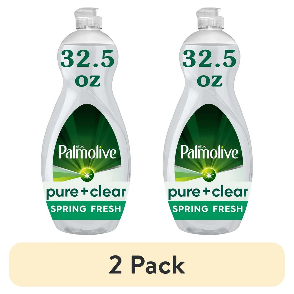 Palmolive Ultra Pure + Clear Liquid Dish Soap, Spring Fresh Scent, 32.5 Fluid Ounce Bottle - USA MEGA SHOP