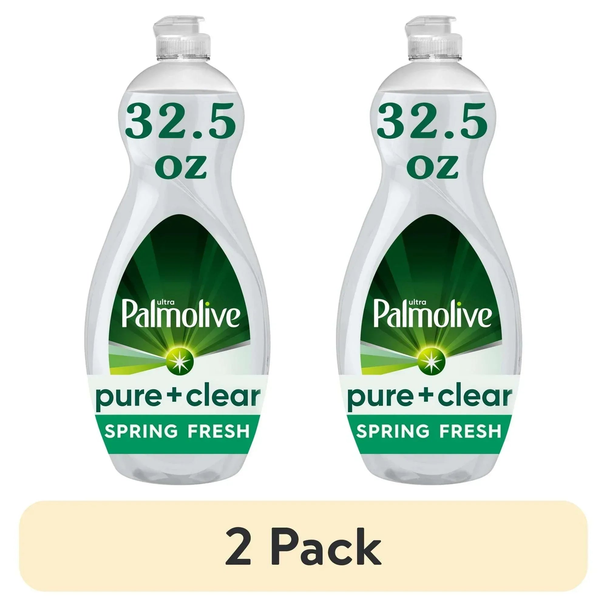 Palmolive Ultra Pure + Clear Liquid Dish Soap, Spring Fresh Scent, 32.5 Fluid Ounce Bottle