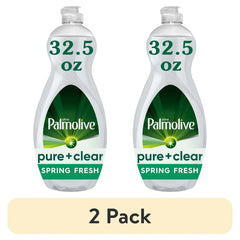 Palmolive Ultra Pure + Clear Liquid Dish Soap, Spring Fresh Scent, 32.5 Fluid Ounce Bottle - USA MEGA SHOP