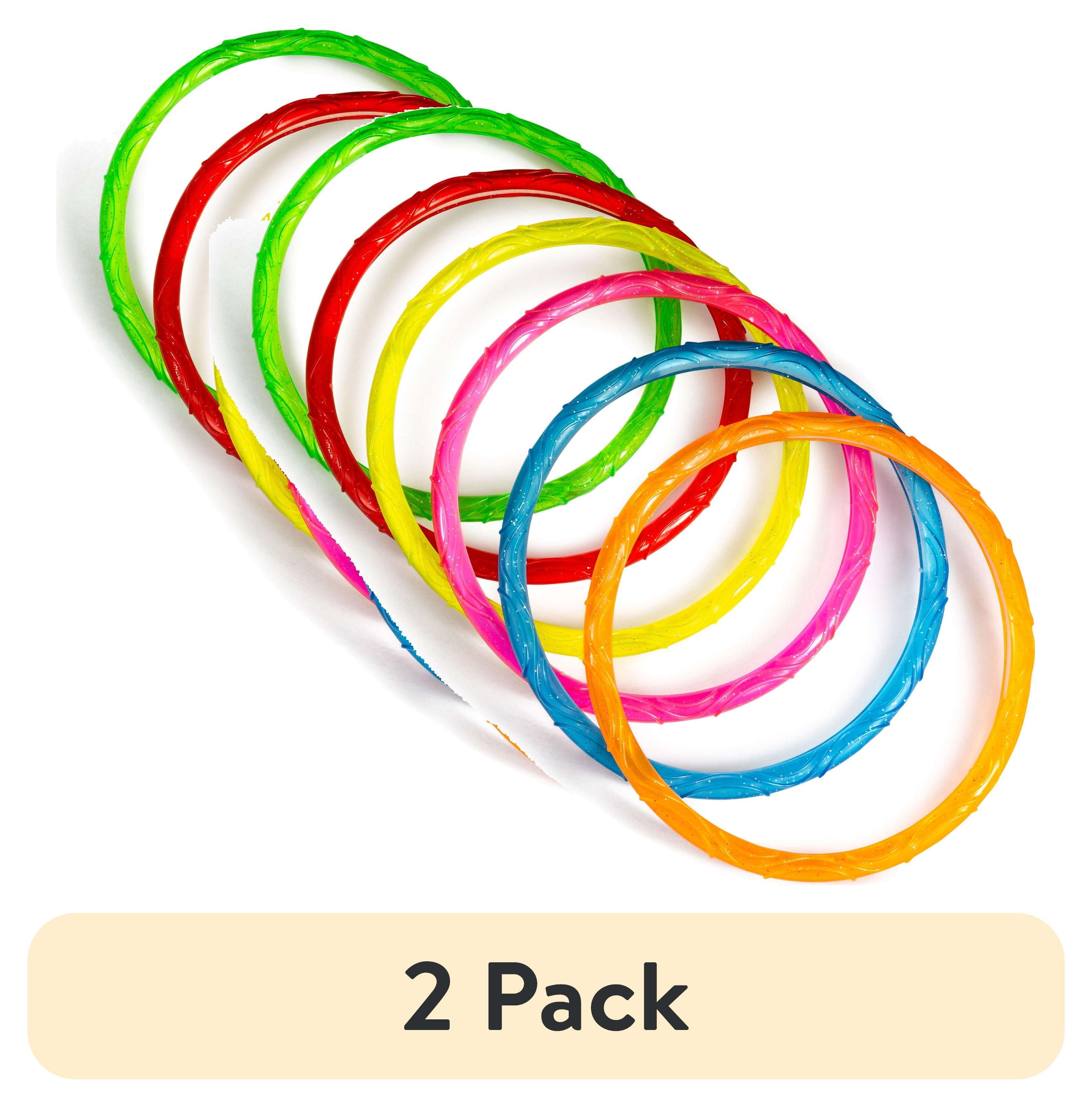 Play Day Sparkly Pool Ring Diving Set for Children, Multi-Color, 6 Rings