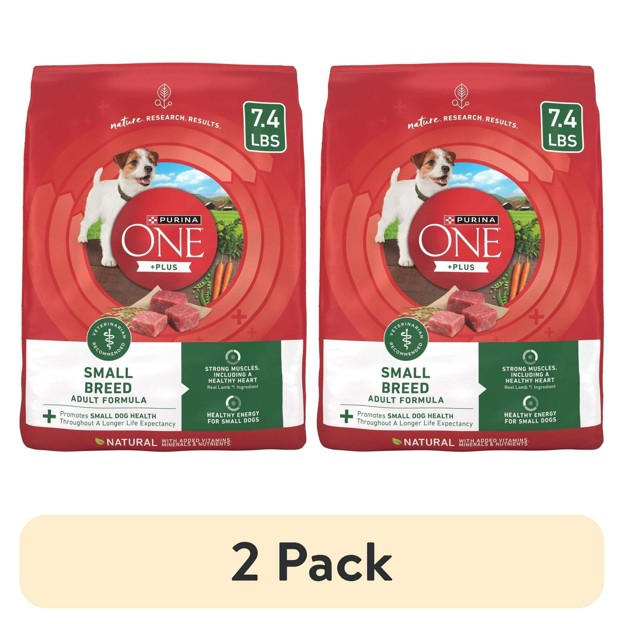 Purina ONE Plus Small Breed Lamb and Rice Formula Dry Dog Food 7.4 lb. Bag