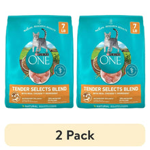 Purina ONE Tender Selects Blend dry cat food 2-pack with two 7 lb bags