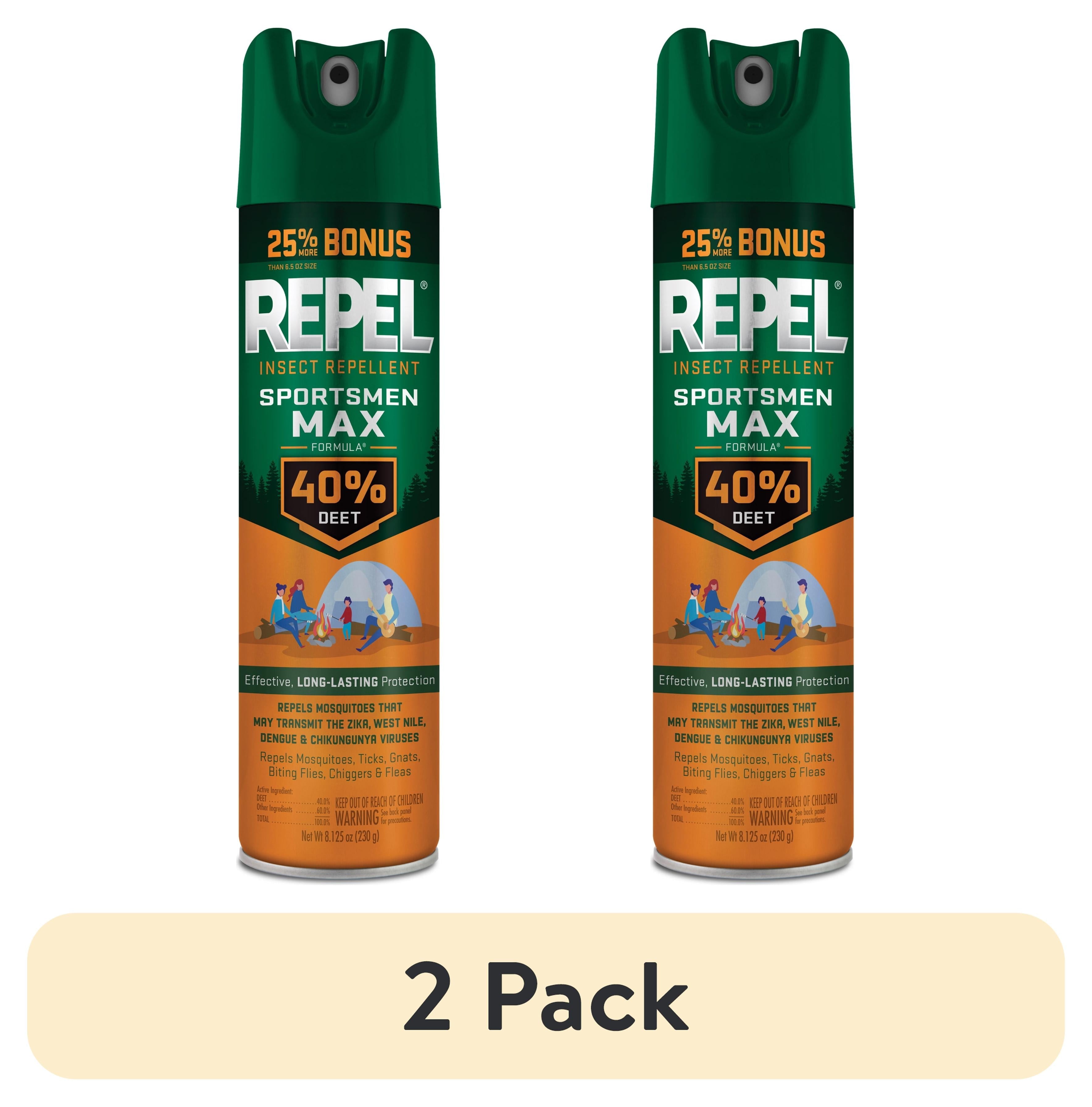 Repel Sportsmen Max Formula Insect and Mosquito Repellent, Bug Spray with 40% DEET, 8.125 Oz