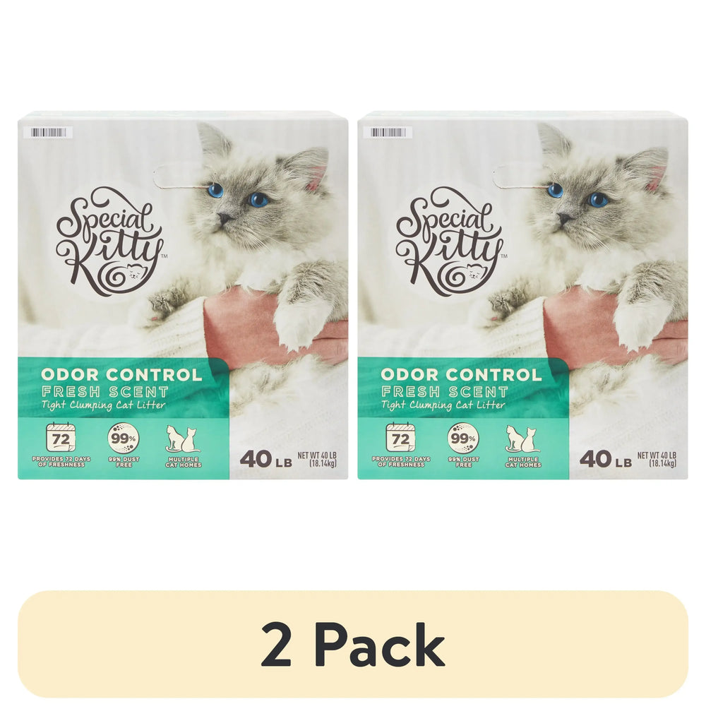 Special Kitty Scoopable Tight Clumping Cat Litter, Fresh Scent, 40 lb - USA MEGA SHOP