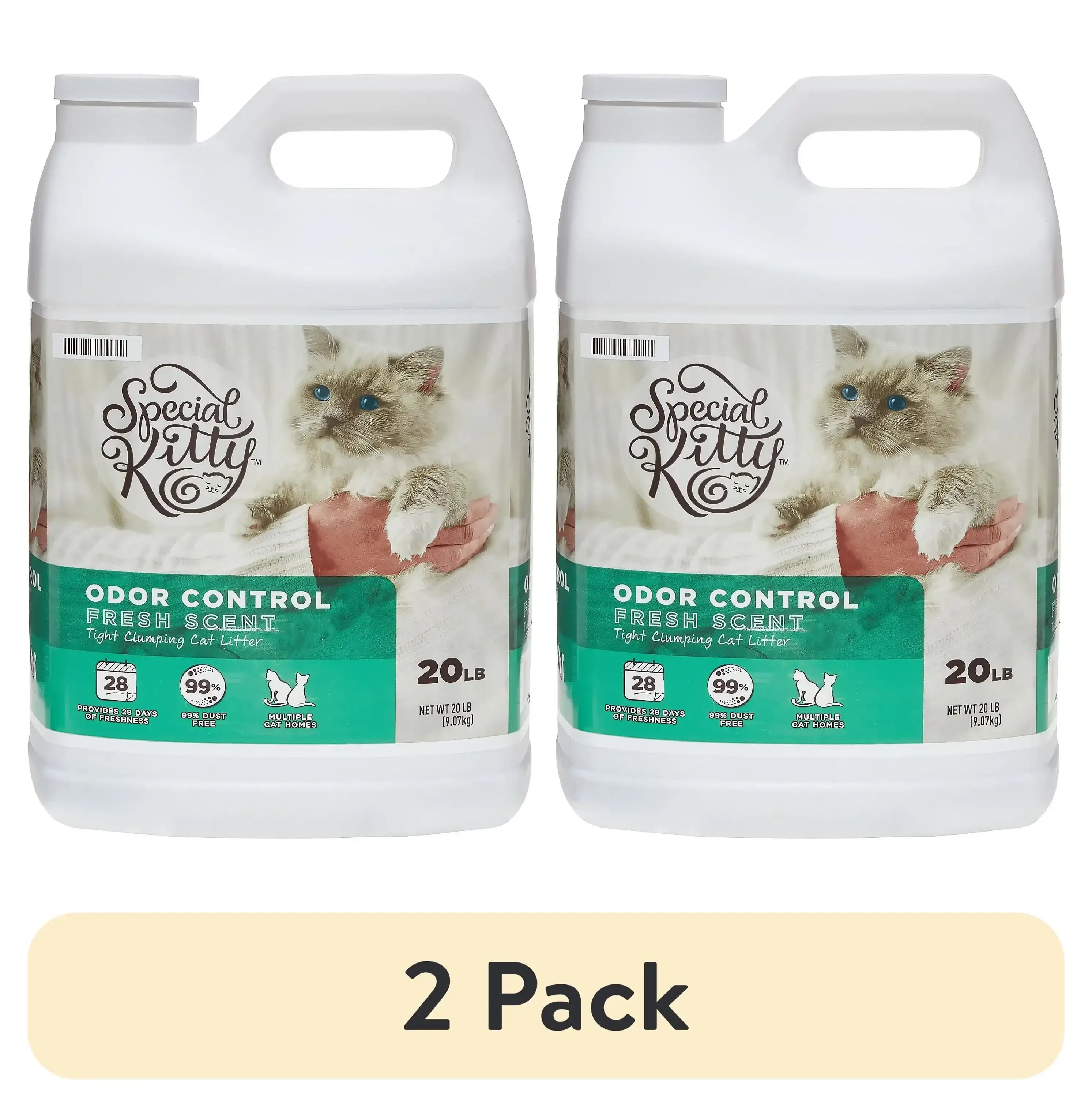 Special Kitty Scoopable Tight Clumping Cat Litter, Fresh Scent, 20 lb - USA MEGA SHOP