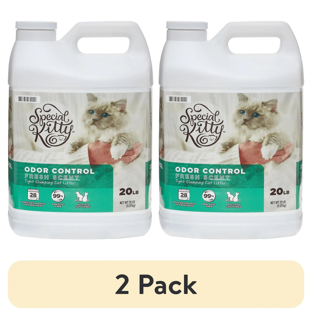 Special Kitty Scoopable Tight Clumping Cat Litter, Fresh Scent, 20 lb - USA MEGA SHOP
