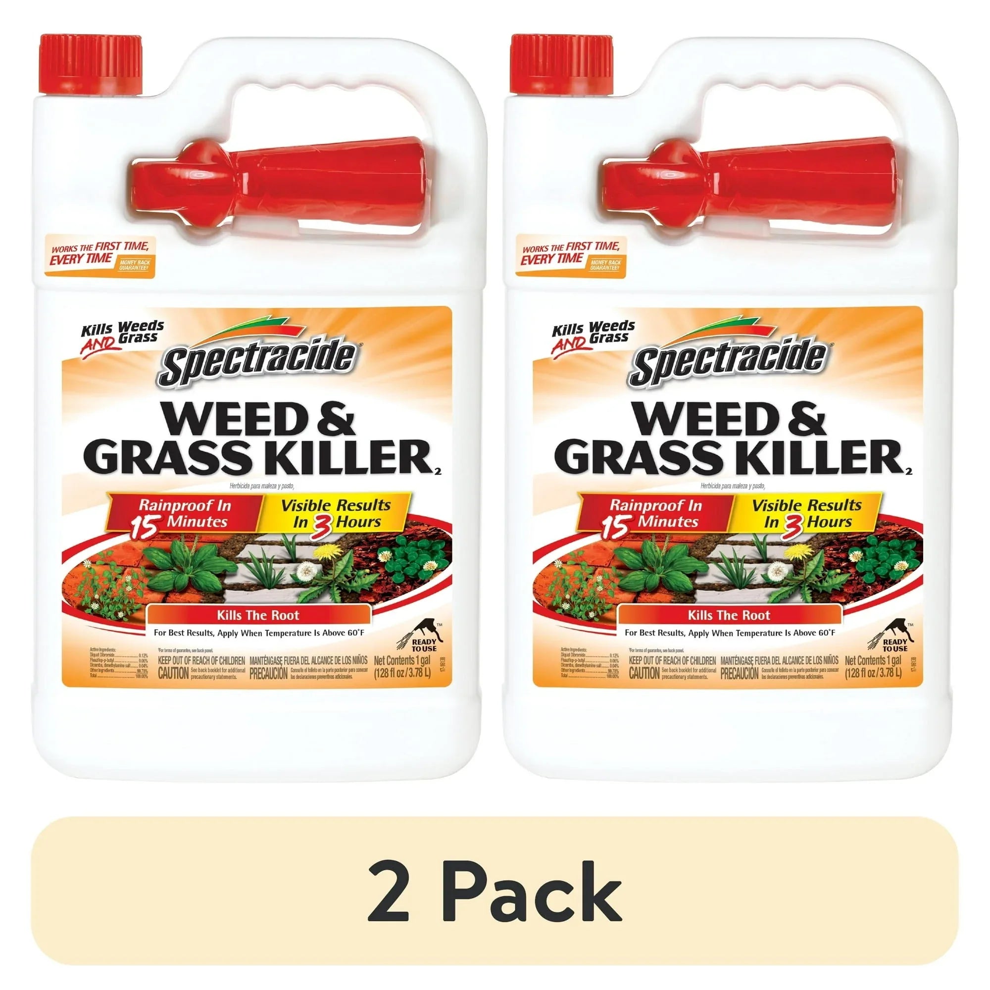 Spectracide Weed & Grass Killer, Use on Patios, Walkways and Driveways, 1 gal.