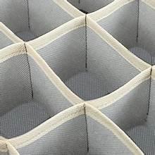 20-Grid Drawer Organizers, Underwear and Sock Organizers for Clothing, Belts, Closet Storage - Foldable Dividers for Socks, Ties, Pack of 4