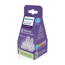 Philips Avent Natural Response nipple package, Flow 1 extra slow, 2x nipples