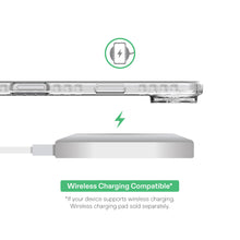 Clear gel phone case side edge with clearance for wireless charging