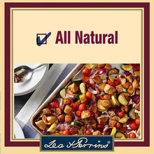 All Natural Worcestershire sauce label card with Lea & Perrins logo
