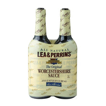 Lea & Perrins Worcestershire sauce 2-pack bottle carrier, front view