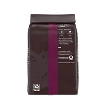 Starbucks Espresso Roast dark roast coffee bag back panel with serving and storage info