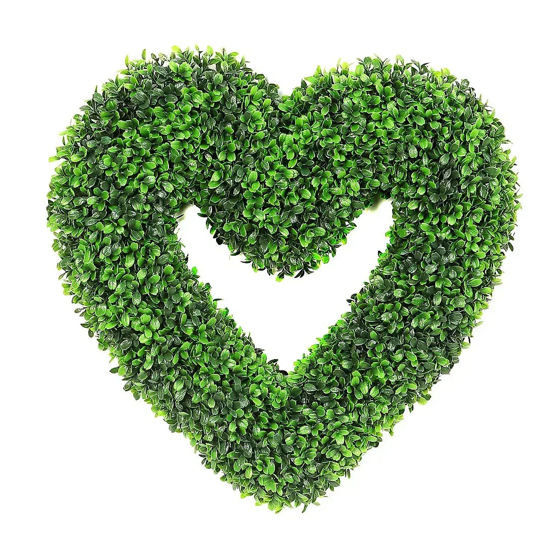 20" Faux BoxWood Heart Wreath