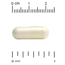 Beige veggie capsule with length scale markings