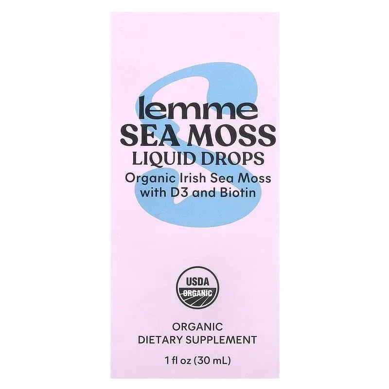 Lemme, Organic Sea Moss Liquid Drops, 1 fl oz (30 ml)