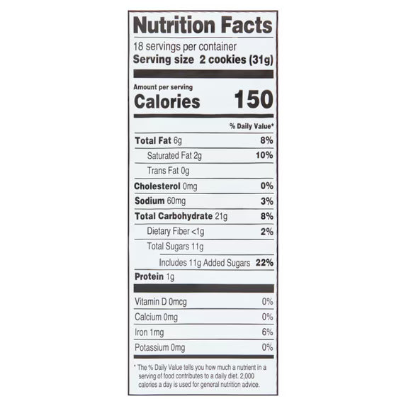 Great Value Chewy Chocolate Chip Cookies, 19.5 oz