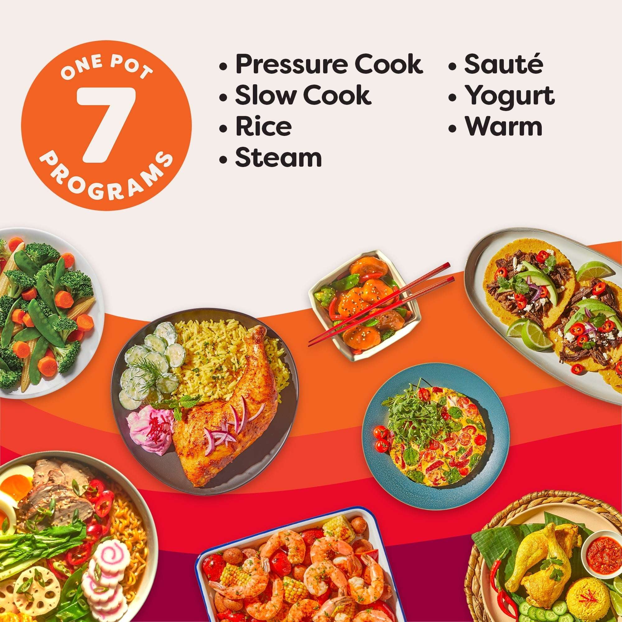 Instant Pot 7.5 Qt RIO Wide Base 7-in-1 Multi-Cooker, Pressure Cooker, Slow Cook & more, Black