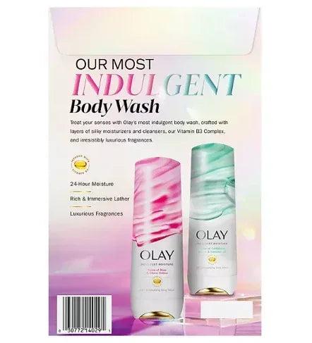 Olay Indulgent Moisture Body Wash with Vitamin B3, 20 oz., 2 pk.