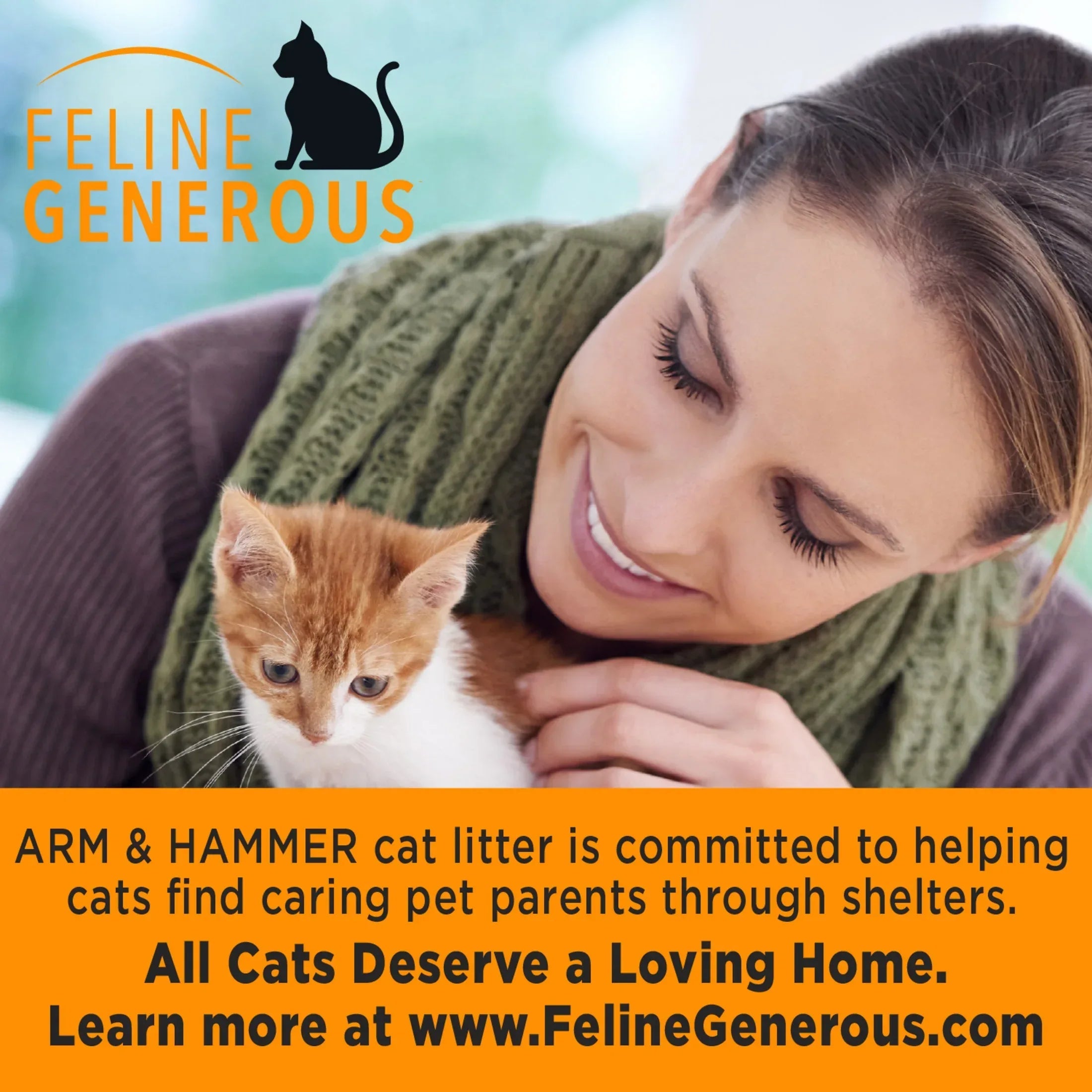ARM & HAMMER Clump & Seal SLIDE Cat Litter, Easy Clean-up Multi-Cat Clumping Litter, 38 lbs