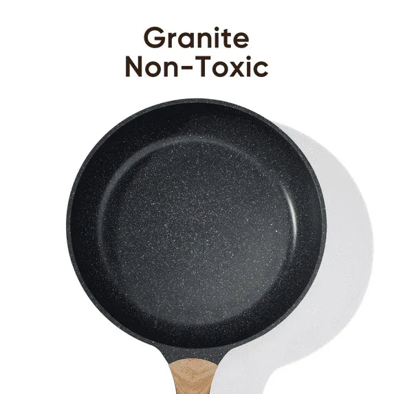 Carote 3-Piece Nonstick Frying Pan Set, 8", 9.5" & 11" Skillets, Induction Compatible Cookware