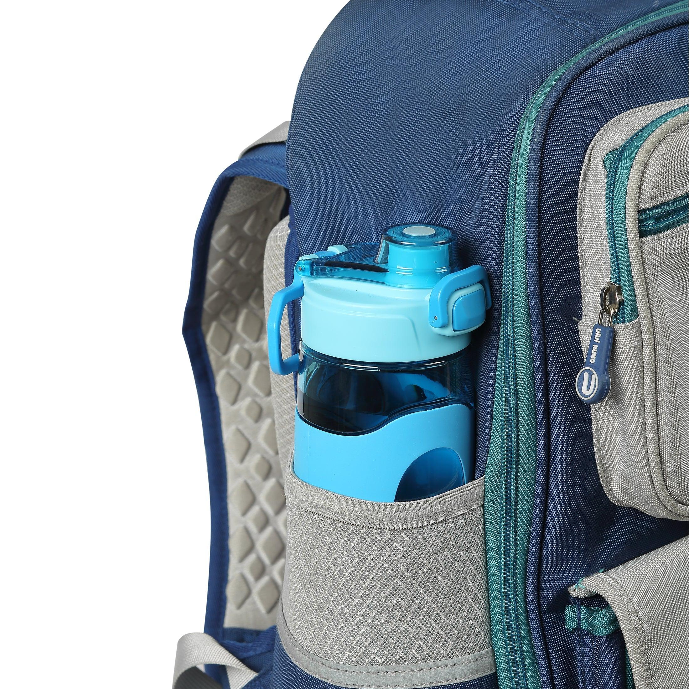 Your Zone 16 Fluid Ounces Water Bottle, Blue, Tritan, Silicone Sleeve, No Straw, Reuseable - USA MEGA SHOP