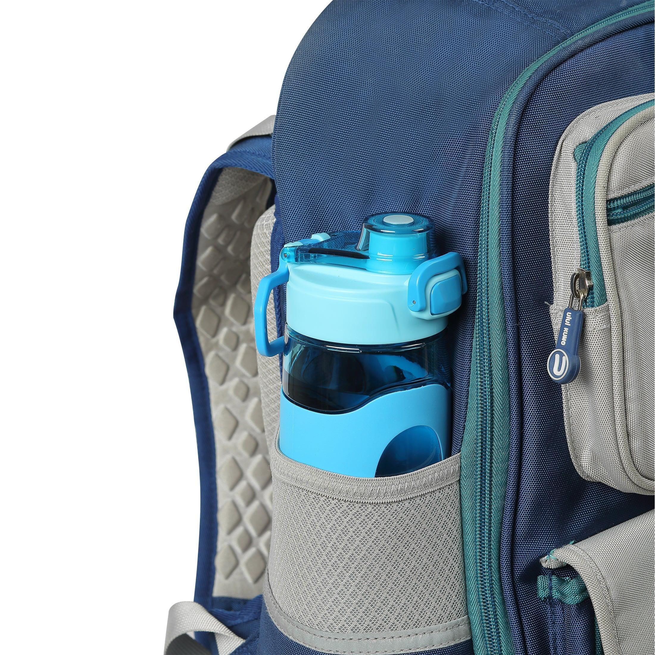 Your Zone 16 Fluid Ounces Water Bottle, Blue, Tritan, Silicone Sleeve, No Straw, Reuseable