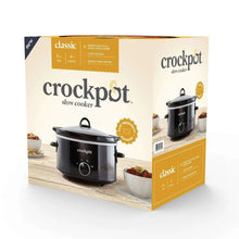 Crock-Pot classic slow cooker 4-quart retail box in black and gold