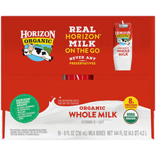 Horizon Organic Shelf-Stable Whole Milk Boxes, 18 pk./8 fl. oz.