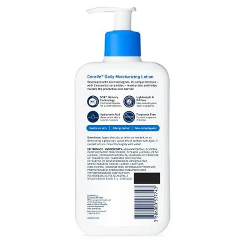 Cerave Daily Moisturizing Lotion, Normal to Dry Skin (12 Fl. Oz., 2 Pk.)