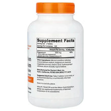 Doctor's Best magnesium bottle back label with Supplement Facts panel and ingredient list
