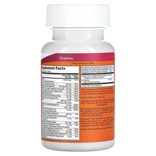Daily Vits multivitamin bottle back label with Supplement Facts table