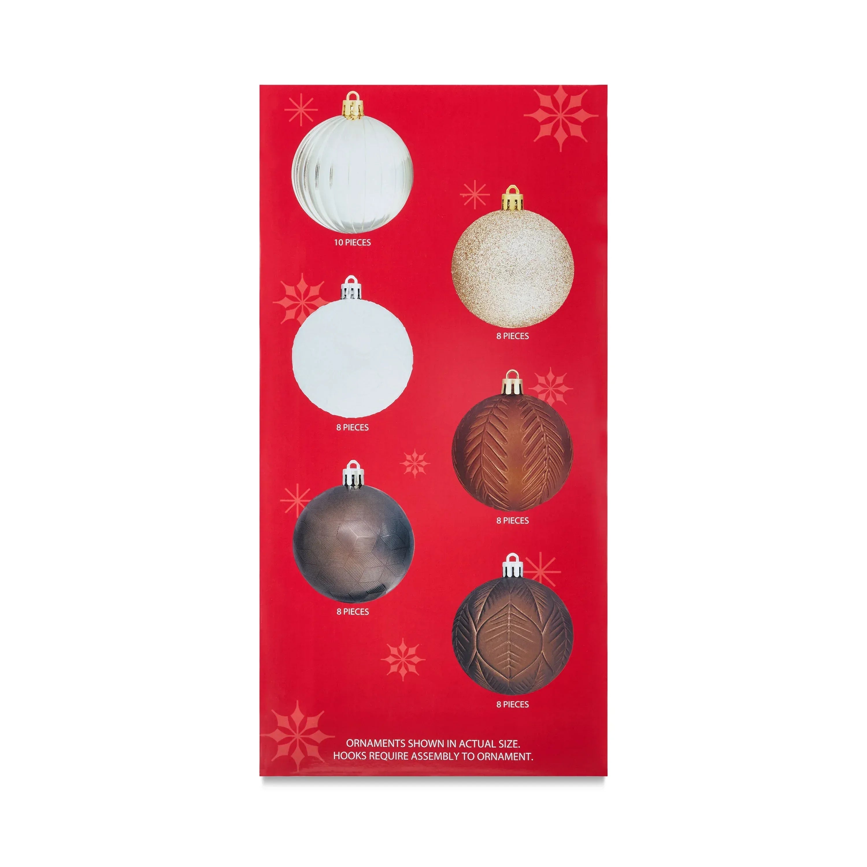 50-Count Brown Shatterproof Ball Christmas Ornaments, by Holiday Time - USA MEGA SHOP