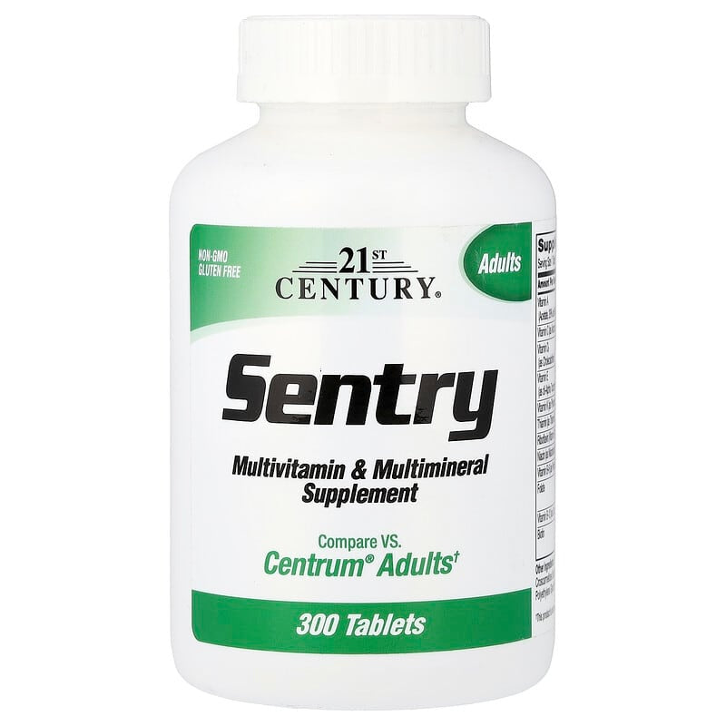 21st Century, Sentry, Adults Multivitamin & Multimineral Supplement, Tablets