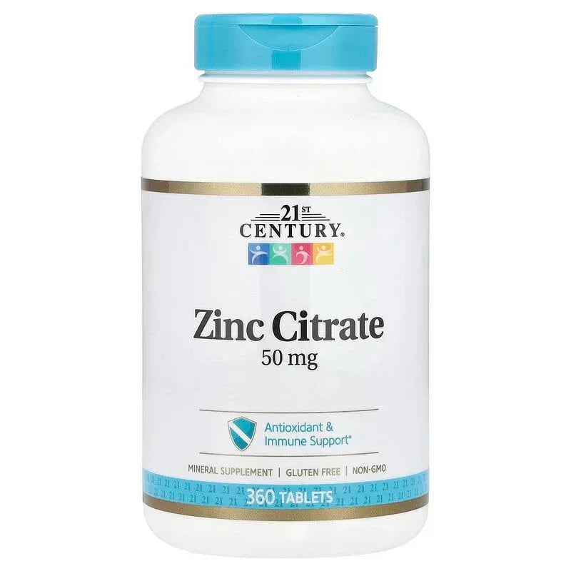 21st Century, Zinc Citrate, 50 mg