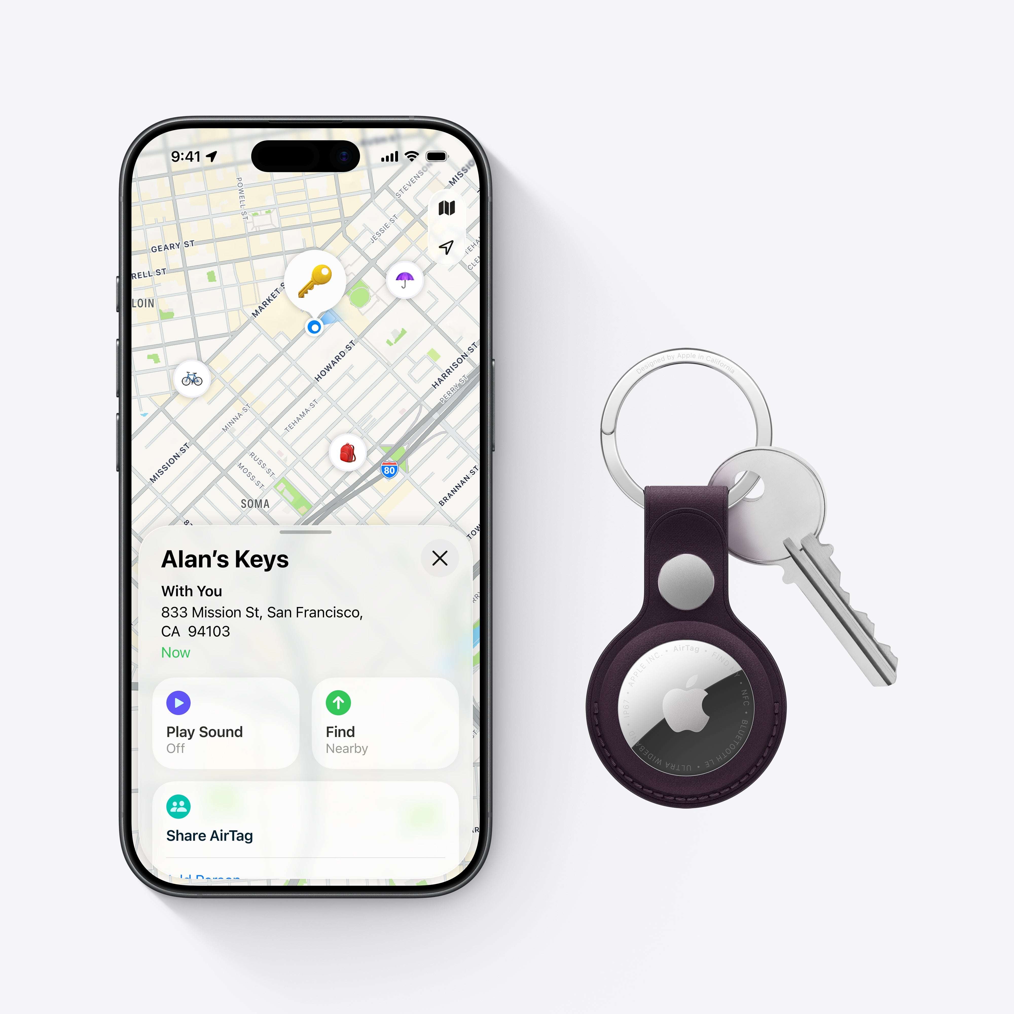 Apple AirTag (2nd Generation) – 4 Pack Item Trackers, Precision Finding up to 1.5× Range, Key, Wallet & Luggage Finder, One-Tap Setup