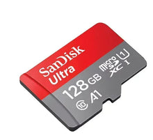 SanDisk Ultra microSDXC card, 128GB, U1 A1, Class 10 marking